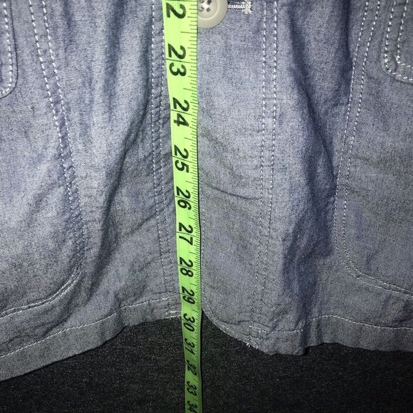 AllSaints Thirty Eight Renfield Jacket Fits Small Chambray Denim Like Buttons - Picture 11 of 11